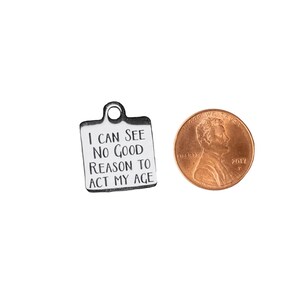 I Can See No Good Reason...Charm - - LadybugfeetDesigns -