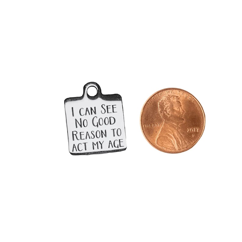 I Can See No Good Reason...Charm - - LadybugfeetDesigns -