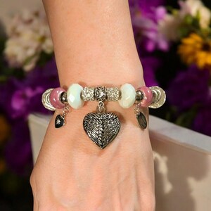 Forever in My Heart Memory bracelet, Silver - - LadybugfeetDesigns -