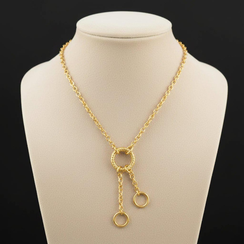DIY Starter Charm Necklace, Gold - - LadybugfeetDesigns -