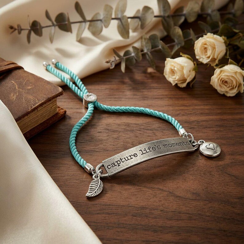 Capture Life's Moments Twisted Rope Bolo Bracelet - - LadybugfeetDesigns -
