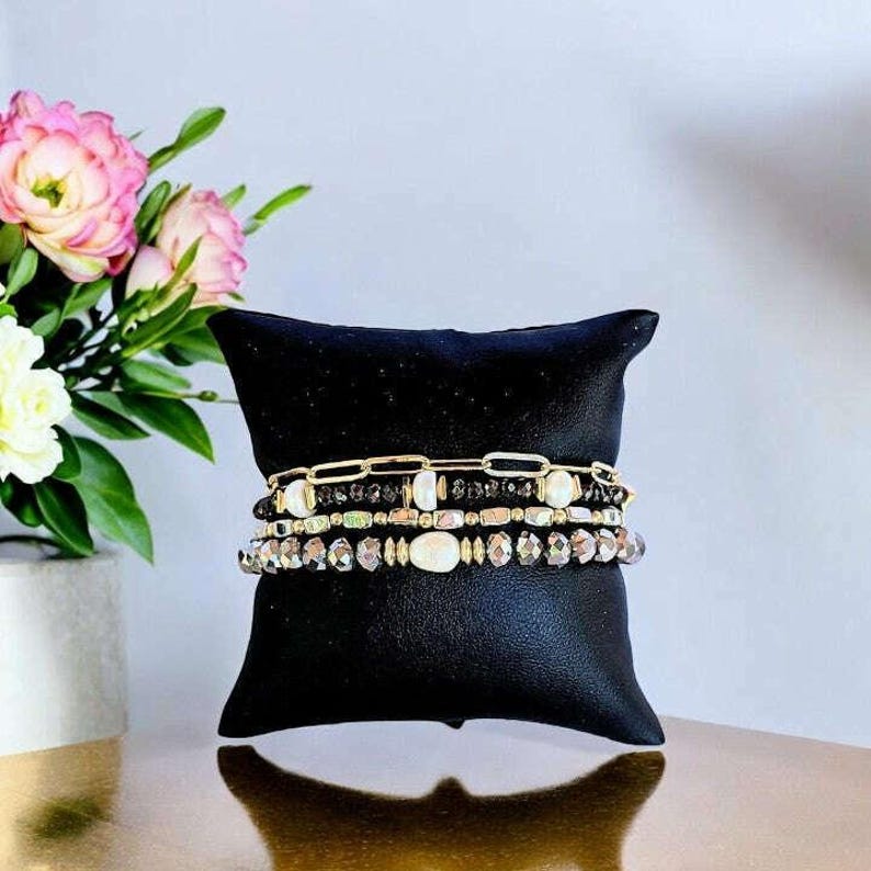 Elegant Energy Crystal Endless wrap bracelet - - LadybugfeetDesigns -