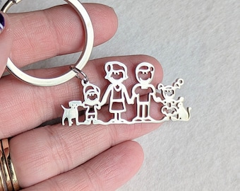 Happy Family Key Chain, Key Holder