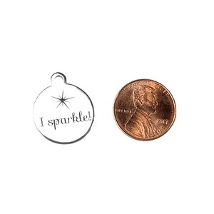 I Sparkle Charm - - LadybugfeetDesigns -