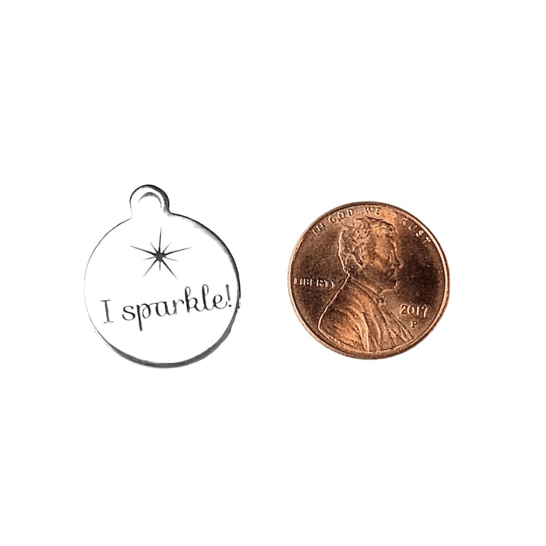 I Sparkle Charm - - LadybugfeetDesigns -