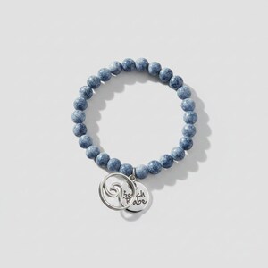Beach Babe Beaded Stretch Bracelet - - LadybugfeetDesigns -