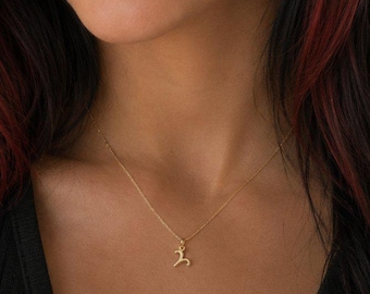 Zodiac Symbol Necklace, Gold - 12 - 24 inches