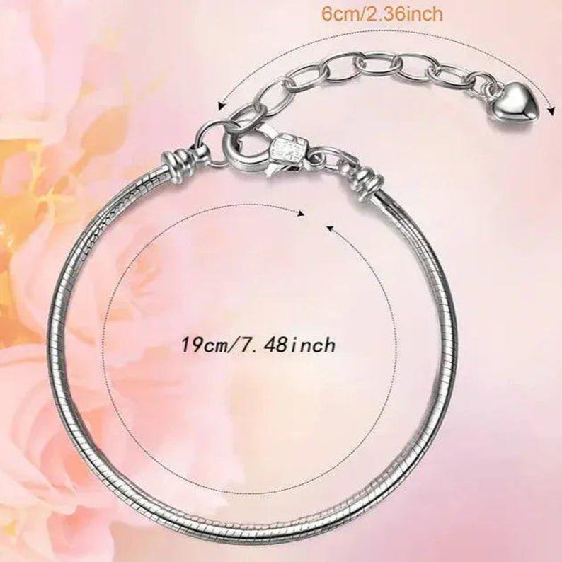 Forever in My Heart Memory bracelet, Silver - - LadybugfeetDesigns -