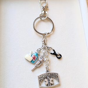 Paramedic Keychain - - LadybugfeetDesigns -