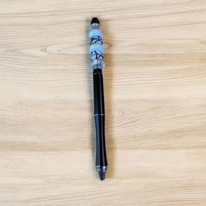 Black/White Crystal Gift Pen - - LadybugfeetDesigns -