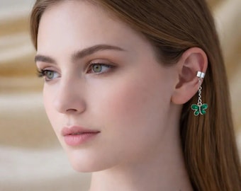 BUTTERFLY Ear cuff, silver