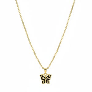 Celestial Butterfly necklace, Gold- 20 inch - - LadybugfeetDesigns -
