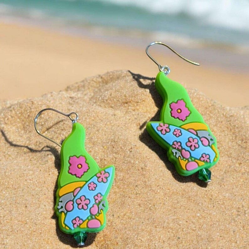 Gnome Theme Earrings II - - LadybugfeetDesigns -