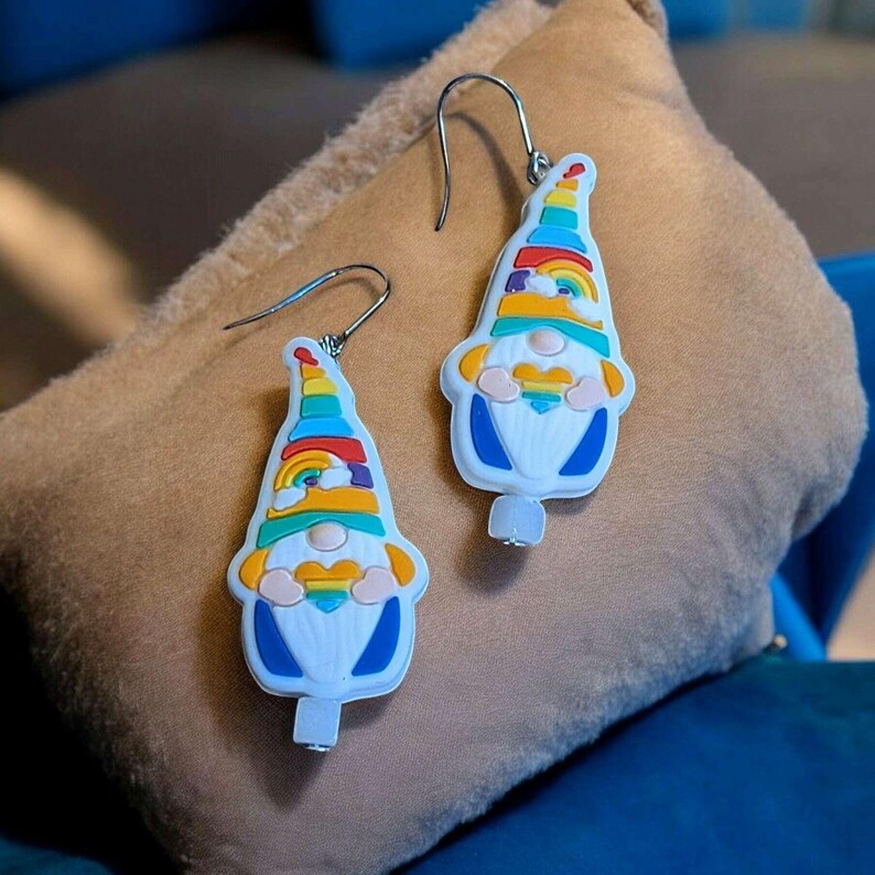Gnome Theme Earrings II - - LadybugfeetDesigns -