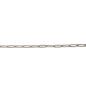 Antique Silver Textured Paperclip Link Charm Bracelet Base - D.i.y. - Build Your Charm Bracelet! - - LadybugfeetDesigns -