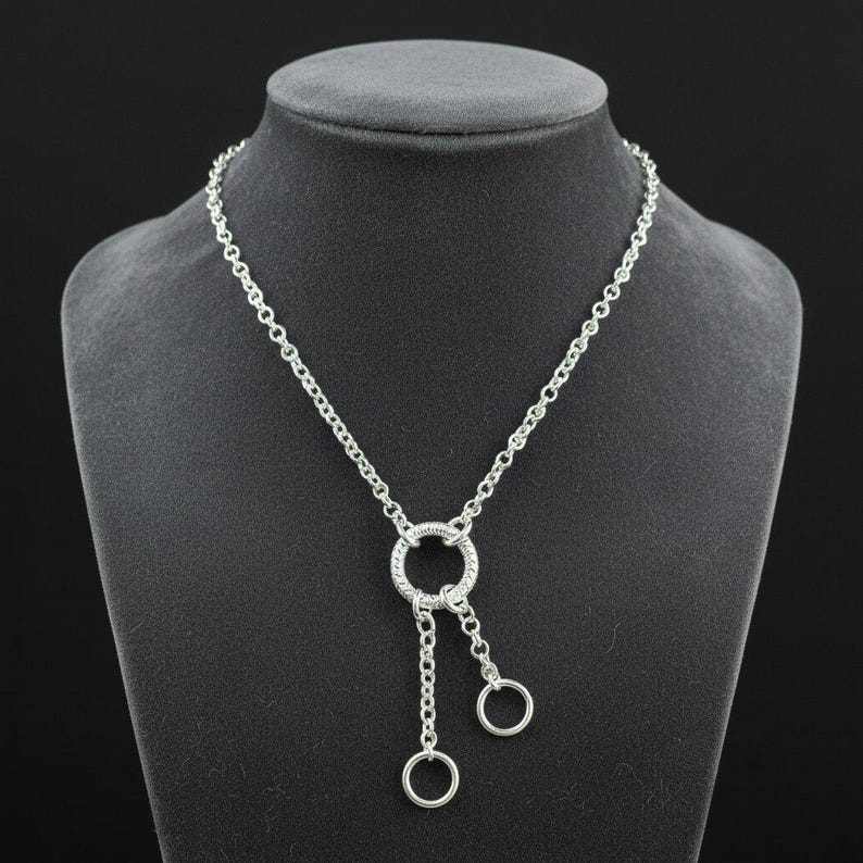 DIY Starter Charm Necklace, Silver - - LadybugfeetDesigns -