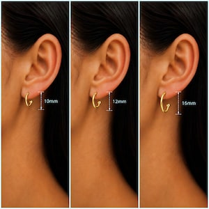 Sandy Beach Pearl hoop earrings, Gold - 16mm - - LadybugfeetDesigns -