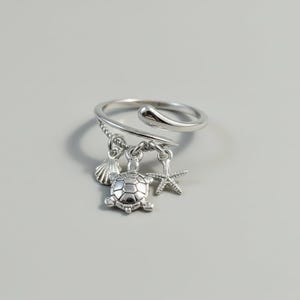Beach Vibes Wrap Ring - - LadybugfeetDesigns -