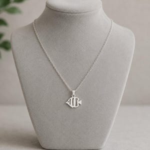 Tropical Fish Necklace, 20 inches - Silver - - LadybugfeetDesigns -