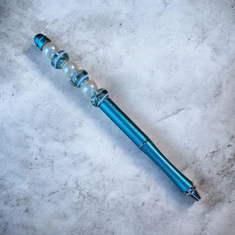 Ocean Foam Crystal Gift Pen - - LadybugfeetDesigns -