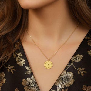Zodiac Wheel Chart necklace, Gold - adjustable up to 24 inches - - LadybugfeetDesigns -