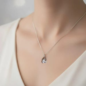 Horse Pendant charm necklace, Sterling Silver - 22 inch - - LadybugfeetDesigns -