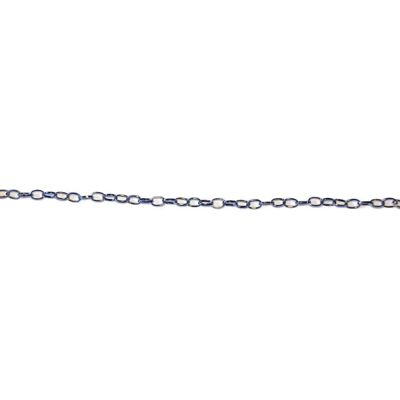 Black Steel Oval Link Charm Bracelet Base - D.i.y. - Build Your Charm Bracelet! - - LadybugfeetDesigns -