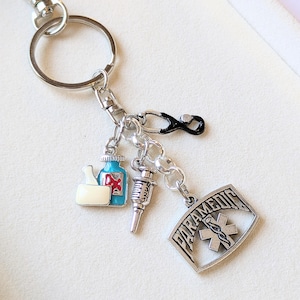 Paramedic Keychain - - LadybugfeetDesigns -