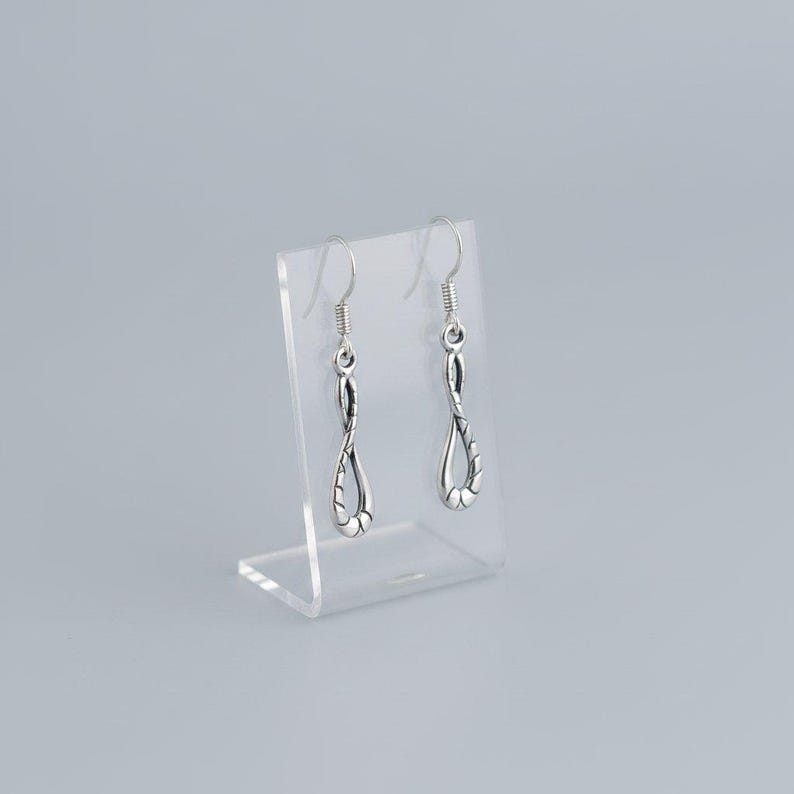 Infinity Symbol Sterling Dangle earrings - - LadybugfeetDesigns -