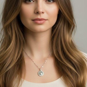 Double Sided Zodiac Coin Necklace, Silver - 24 inch - - LadybugfeetDesigns -