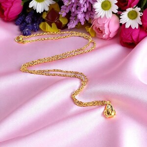 Penguin Necklace, Gold- 20 inch - - LadybugfeetDesigns -
