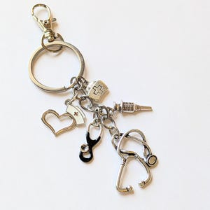 Nurse Keychain - - LadybugfeetDesigns -