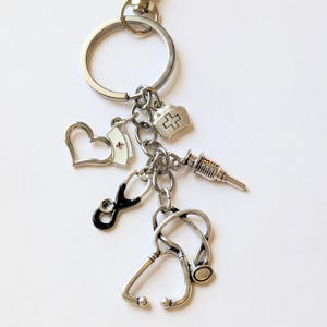 Nurse Keychain - - LadybugfeetDesigns -