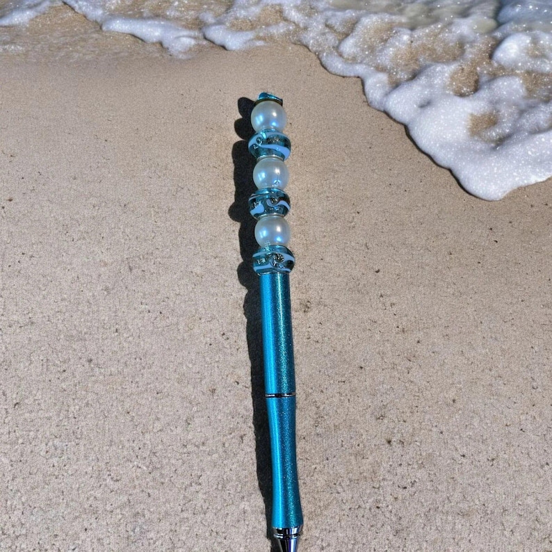 Ocean Foam Crystal Gift Pen - - LadybugfeetDesigns -