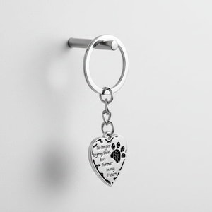 Pet Bereavement Heart Key Chain, Key Holder - - LadybugfeetDesigns -