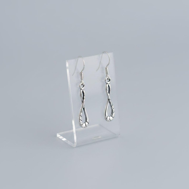 Infinity Symbol Sterling Dangle earrings - - LadybugfeetDesigns -