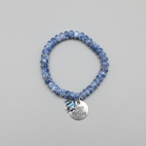 Seas the Day Beaded Stretch Bracelet - - LadybugfeetDesigns -