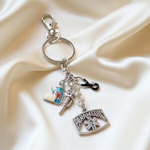 Paramedic Keychain - - LadybugfeetDesigns -