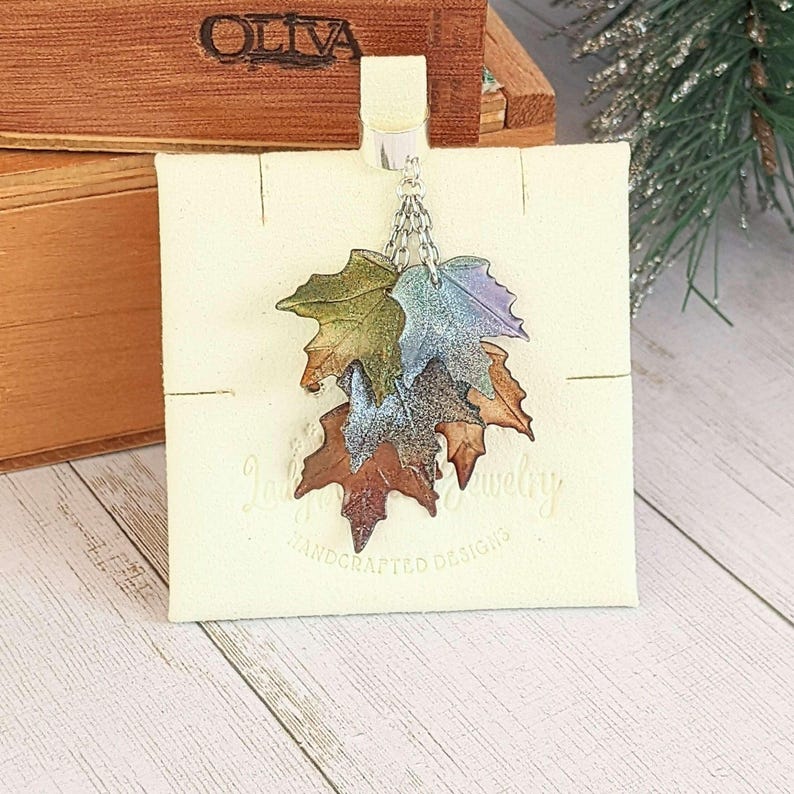 Maple Leaves Ear Cuff, Silver - - LadybugfeetDesigns -