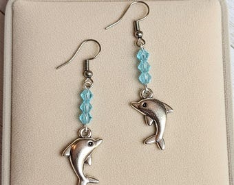 Dolphin Crystal Earrings