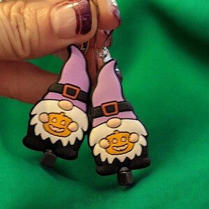 Gnome Halloween Earrings II - - LadybugfeetDesigns -