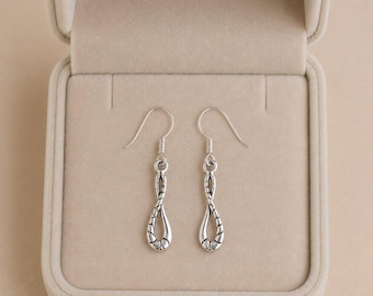Infinity Symbol Sterling Dangle earrings