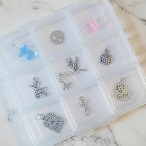 New Baby Charm Box - 9 pc., Silver - - LadybugfeetDesigns -