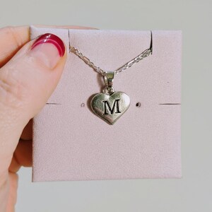 Two-Tone Paperclip & Initial Necklace Set - - LadybugfeetDesigns -