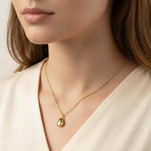 Penguin Necklace, Gold- 20 inch - - LadybugfeetDesigns -