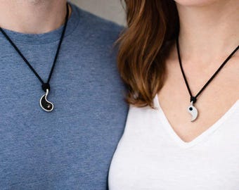 Set di collane doppie regolabili YIN e YANG