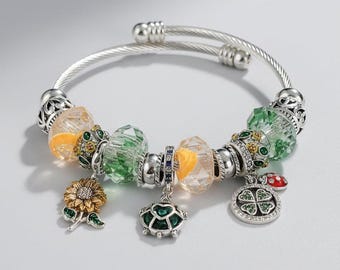 Pulseira Garden Party Euro Cuff Wrap, Prata