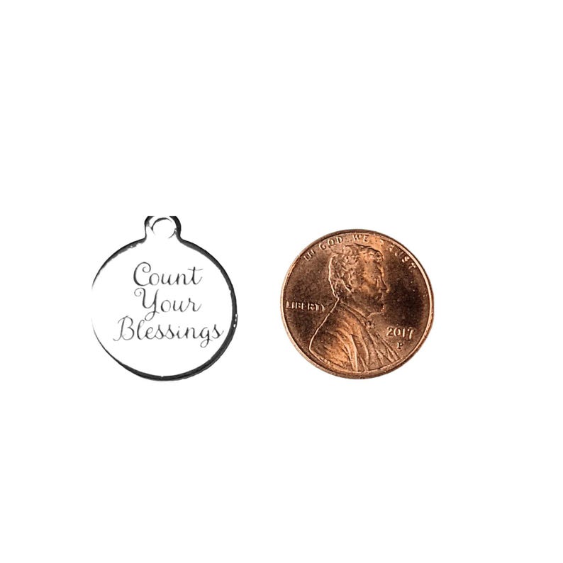 Count Your Blessings Charm - - LadybugfeetDesigns -