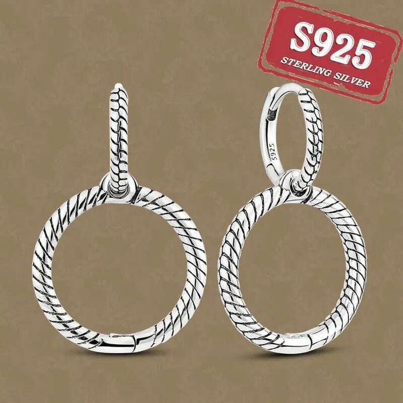 Sterling Double Hoop Tropical Fish Earrings, 3 in 1 Hoops - - LadybugfeetDesigns -