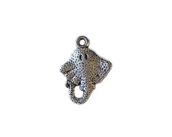 Silver Stingray charm Pendant